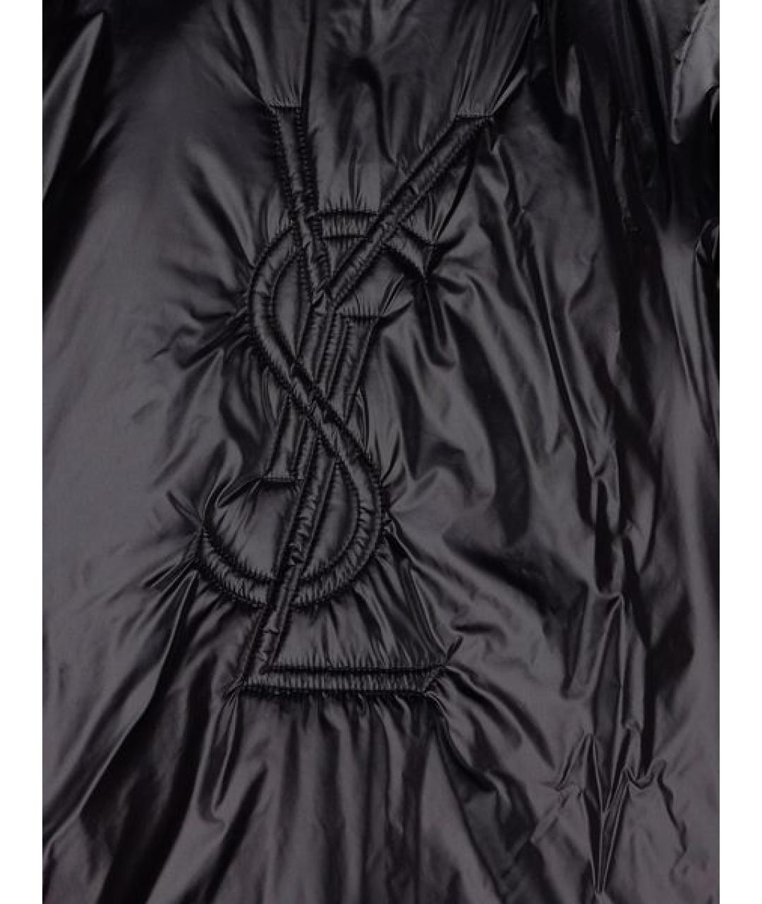 SAINT LAURENT Черная полиэстеровая куртка, фото 3