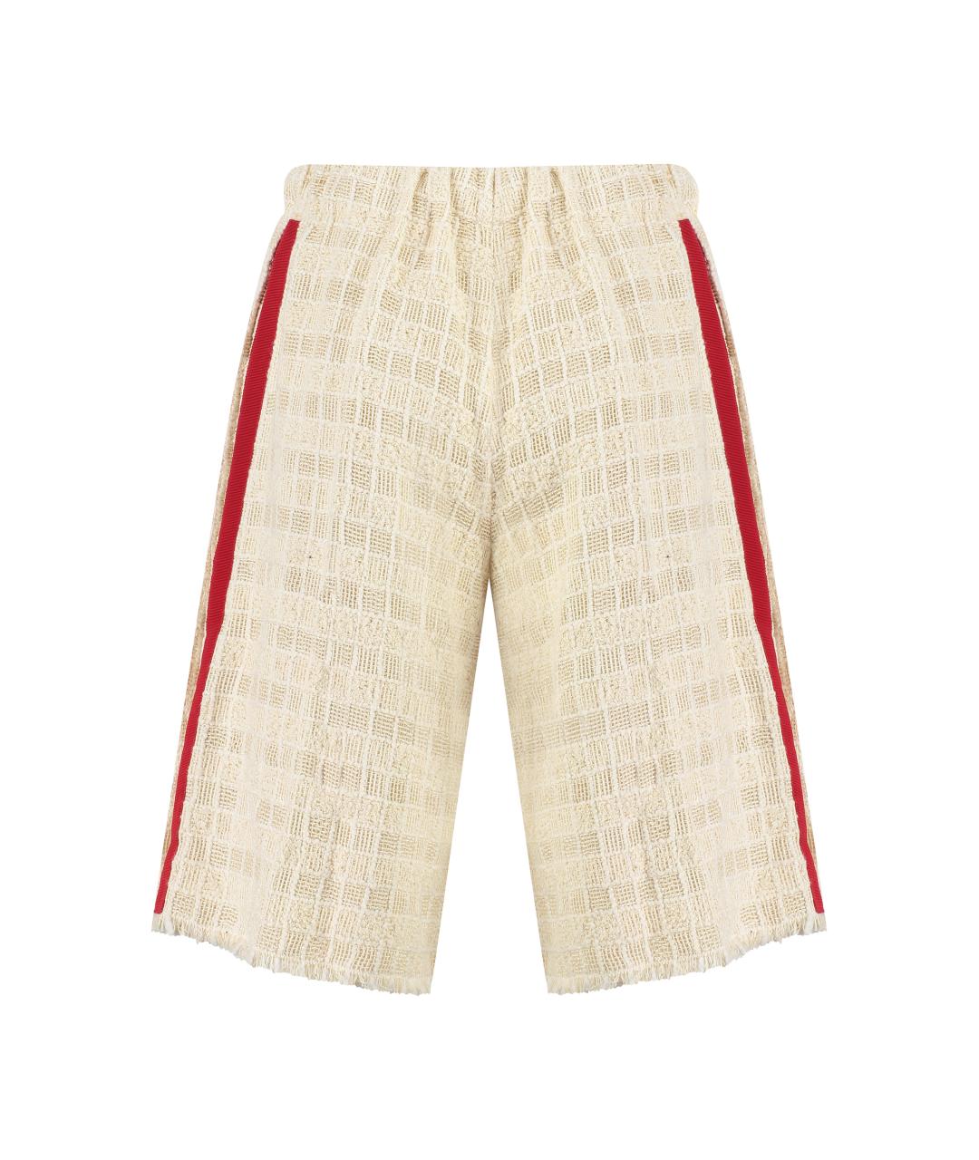 GUCCI Бежевые полиэстеровые шорты, фото 2