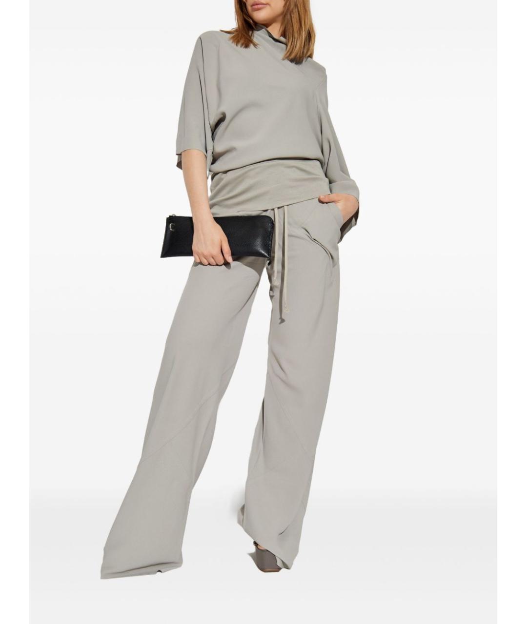 RICK OWENS Серый вискозный джемпер / свитер, фото 3