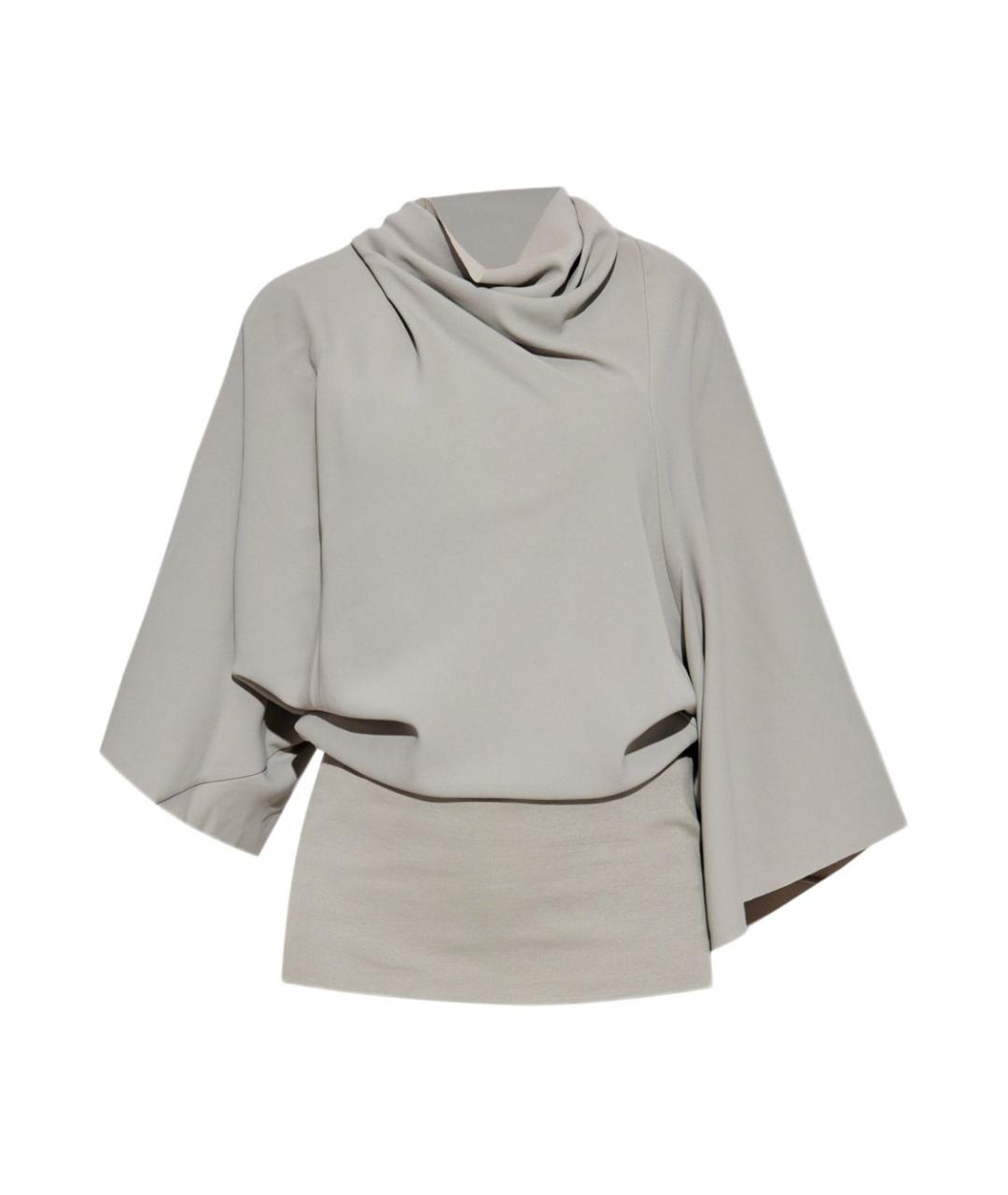 RICK OWENS Серый вискозный джемпер / свитер, фото 1