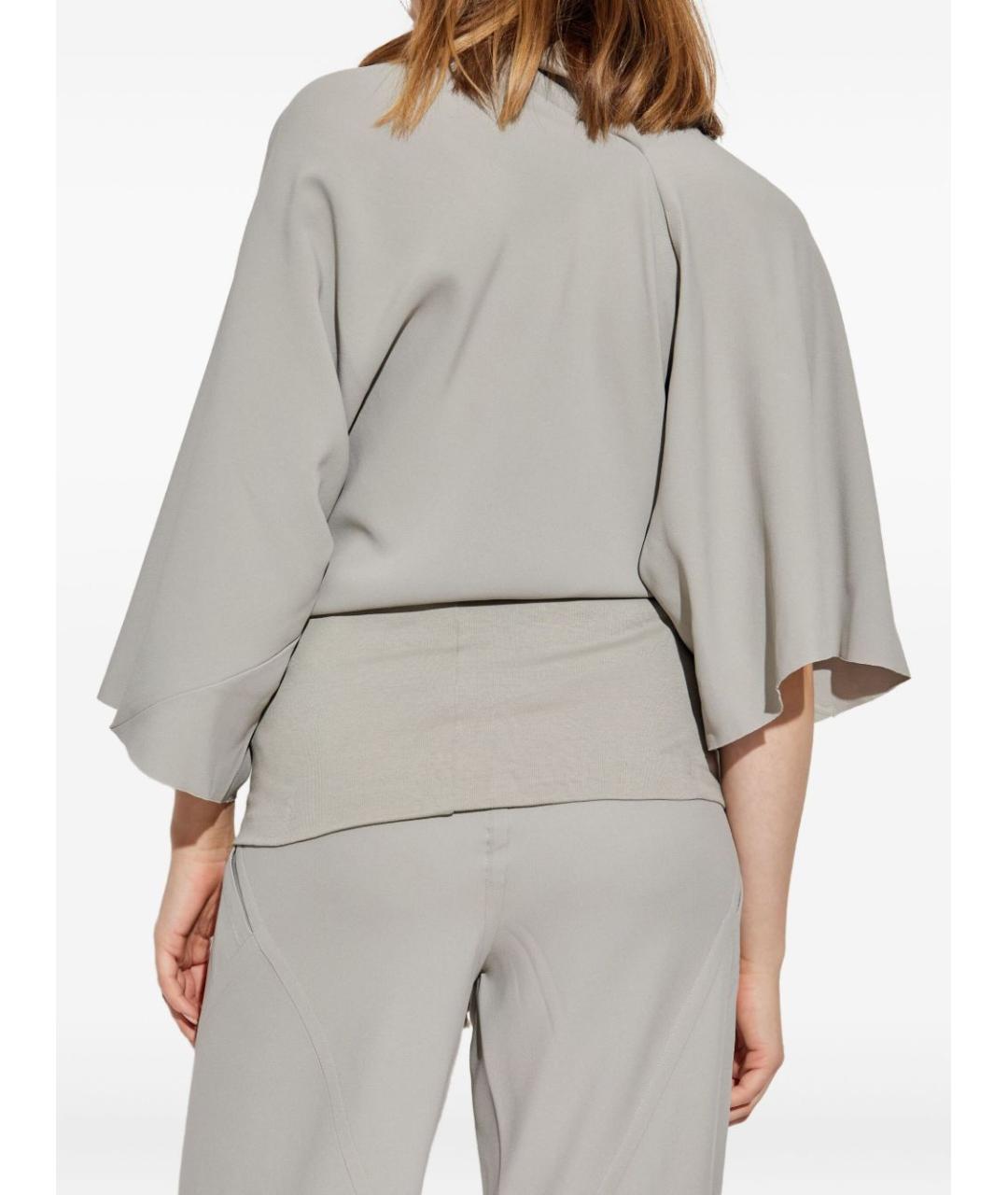 RICK OWENS Серый вискозный джемпер / свитер, фото 2