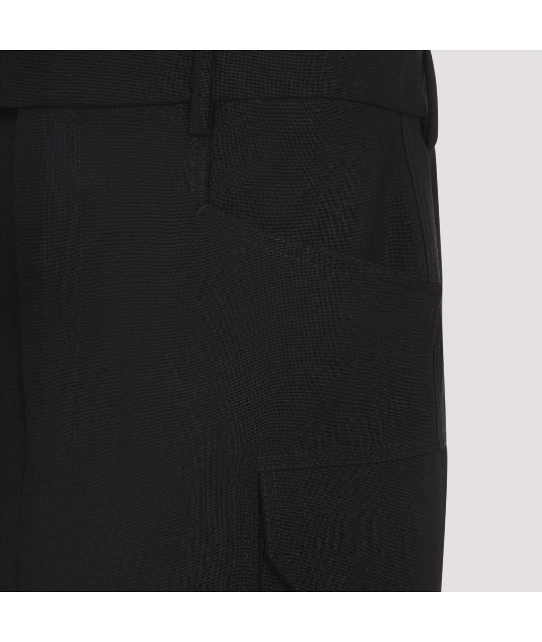 RICK OWENS Черная шерстяная юбка миди, фото 4