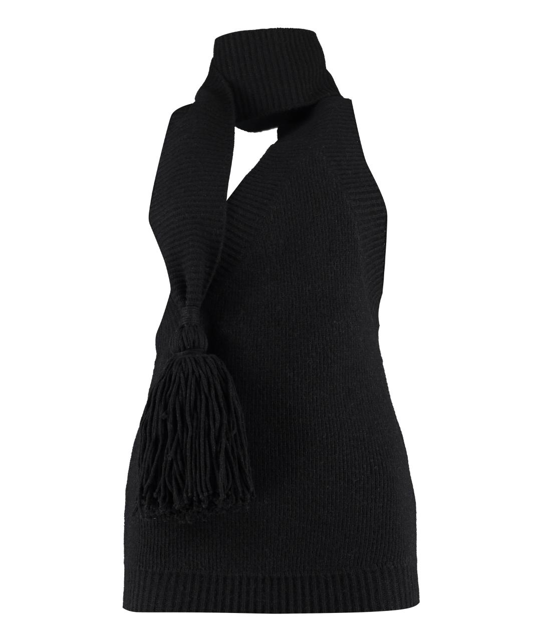 BOTTEGA VENETA Черная шерстяная майка, фото 1