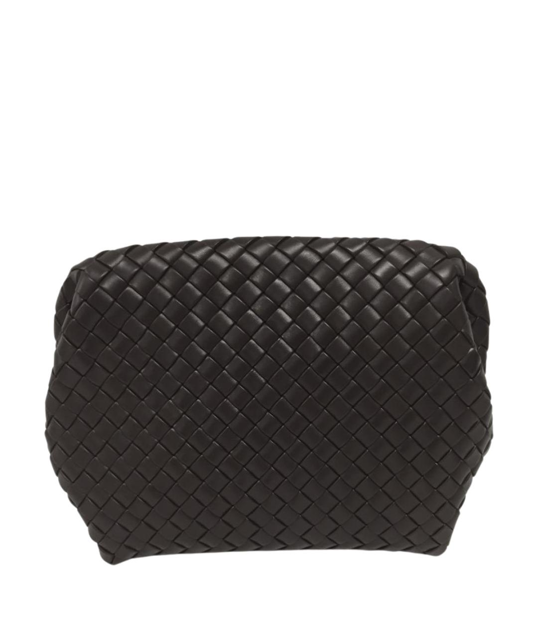 BOTTEGA VENETA Коричневая кожаная барсетка, фото 2