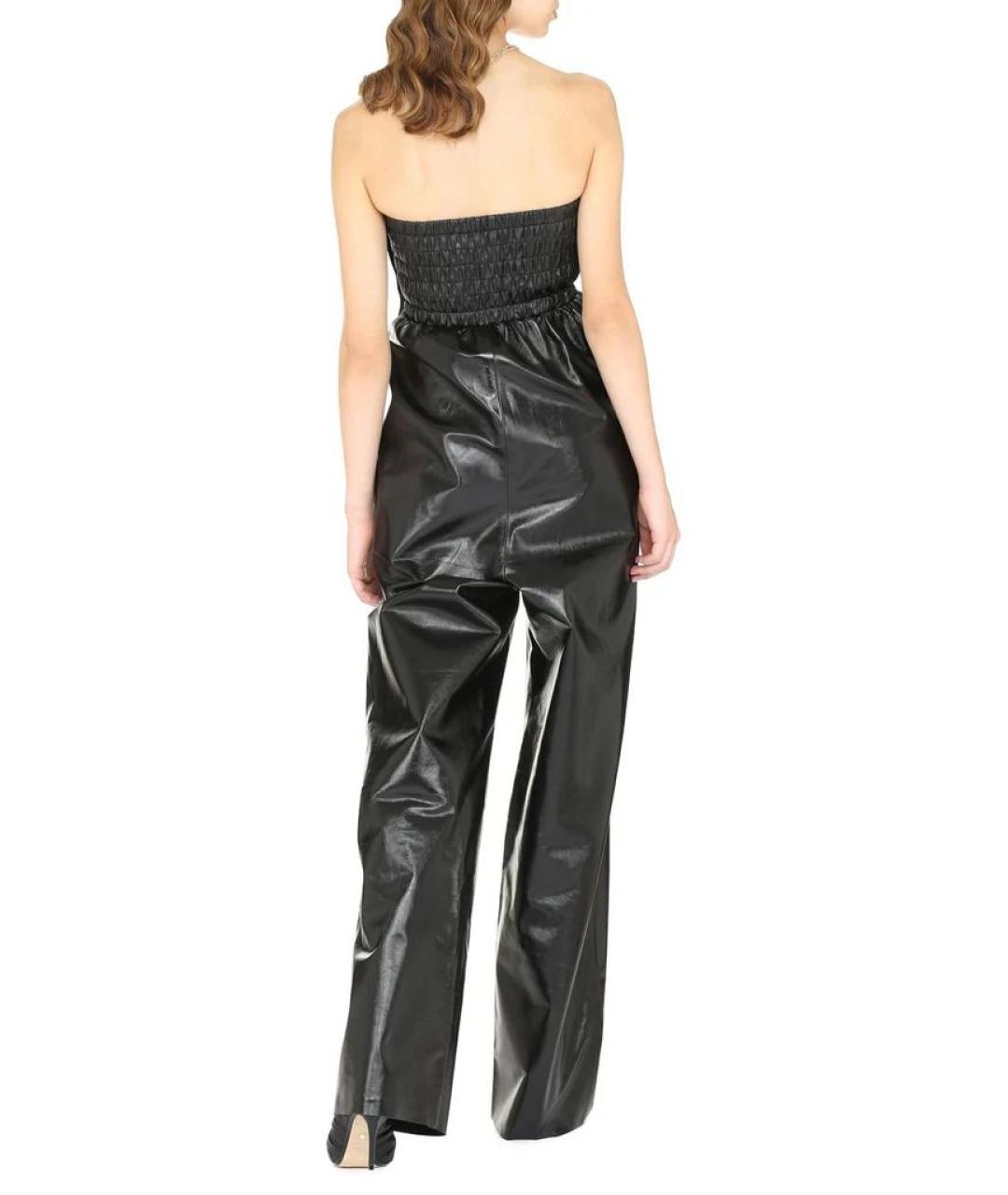 BOTTEGA VENETA Черный кожаный комбинезон, фото 4