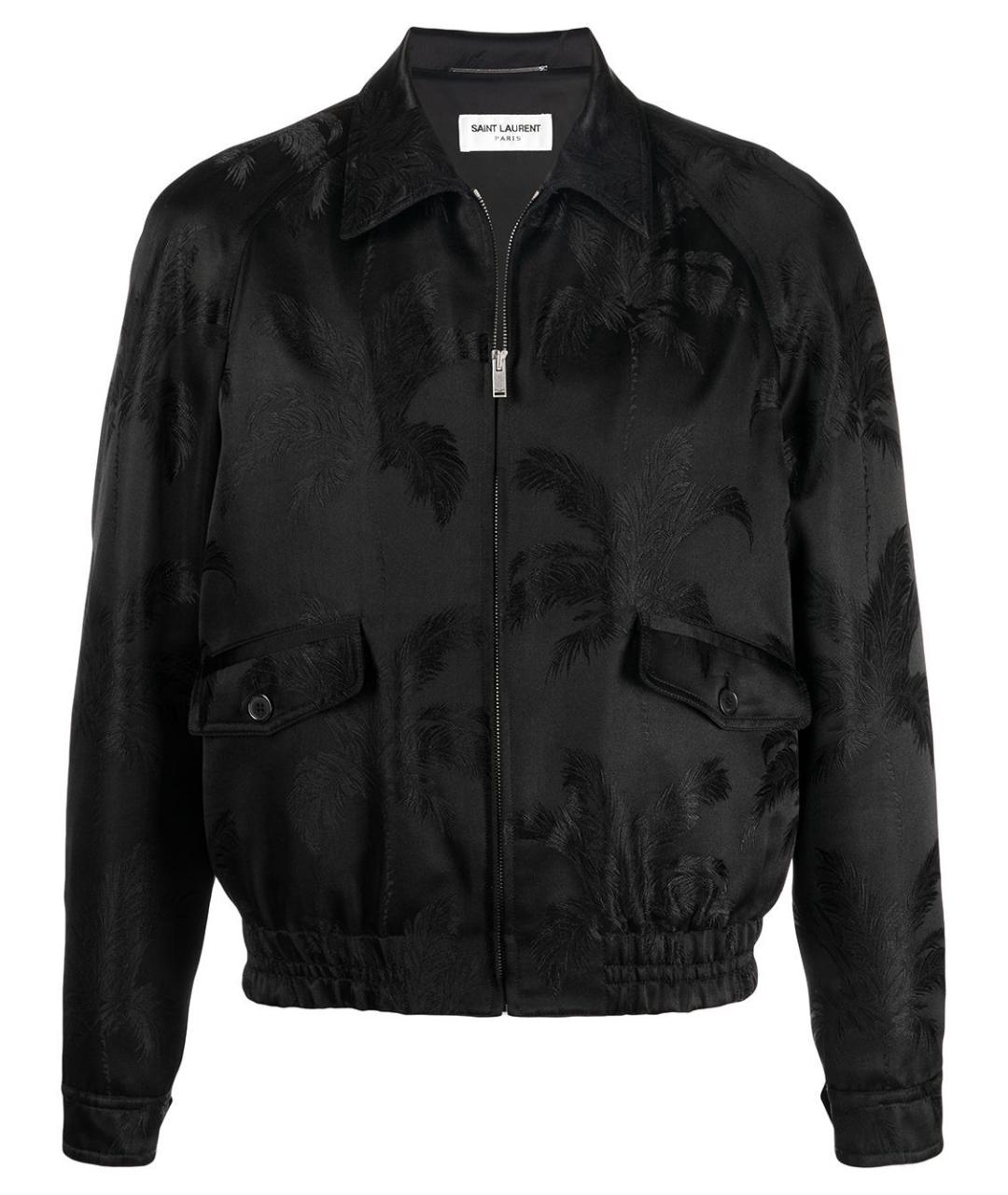 SAINT LAURENT Черная вискозная куртка, фото 1