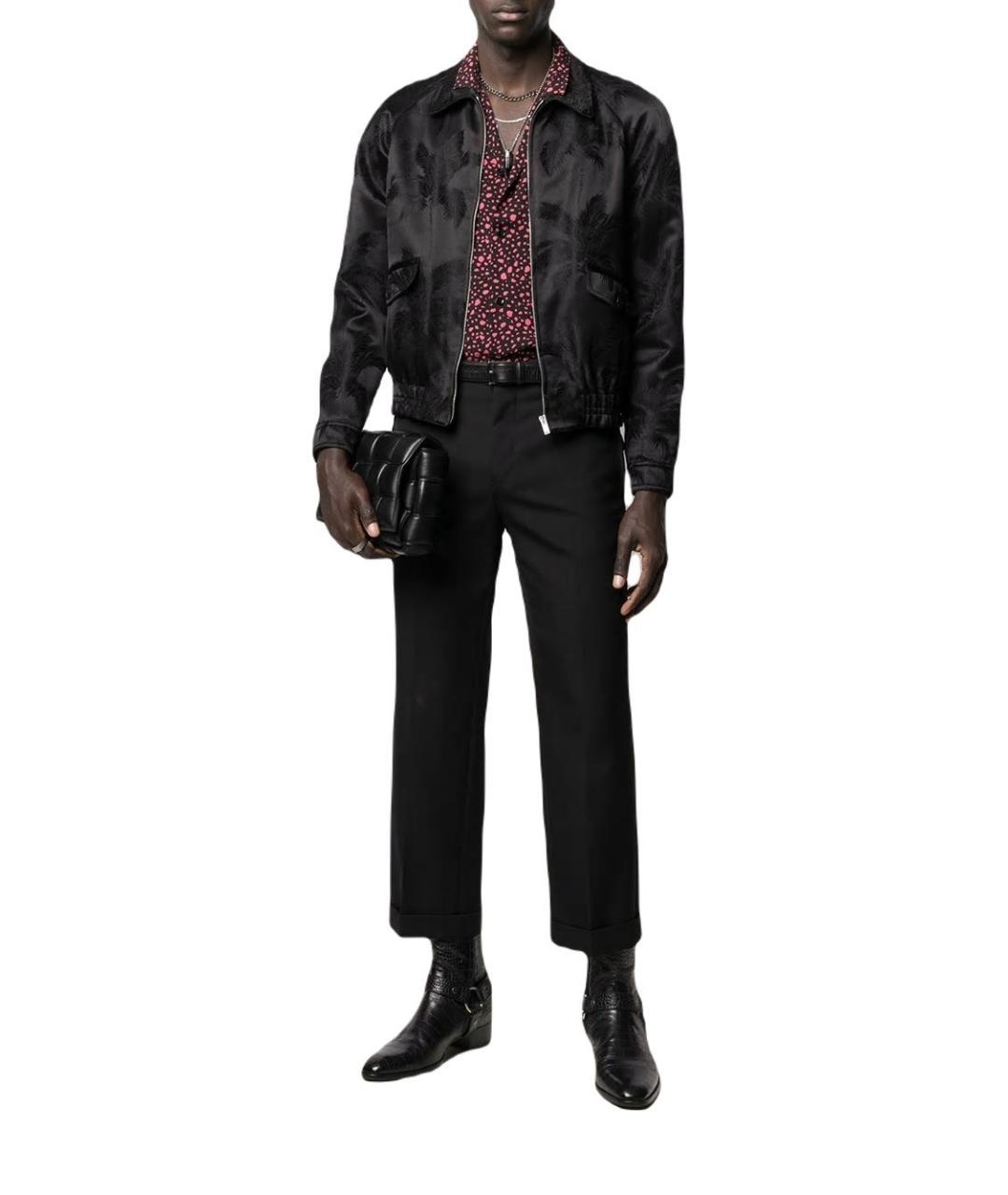 SAINT LAURENT Черная вискозная куртка, фото 2