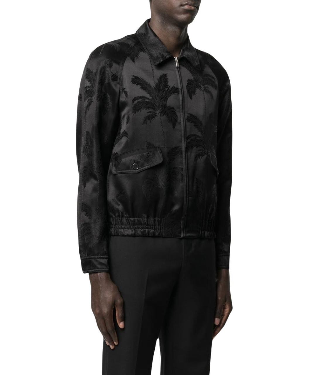 SAINT LAURENT Черная вискозная куртка, фото 3