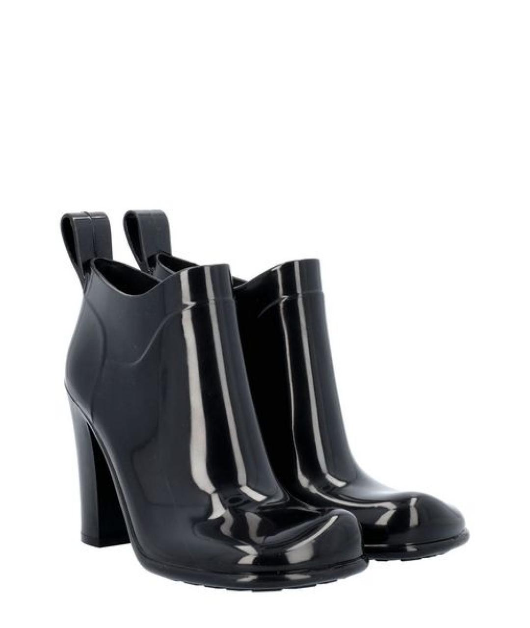 BOTTEGA VENETA Черные резиновые ботинки, фото 3