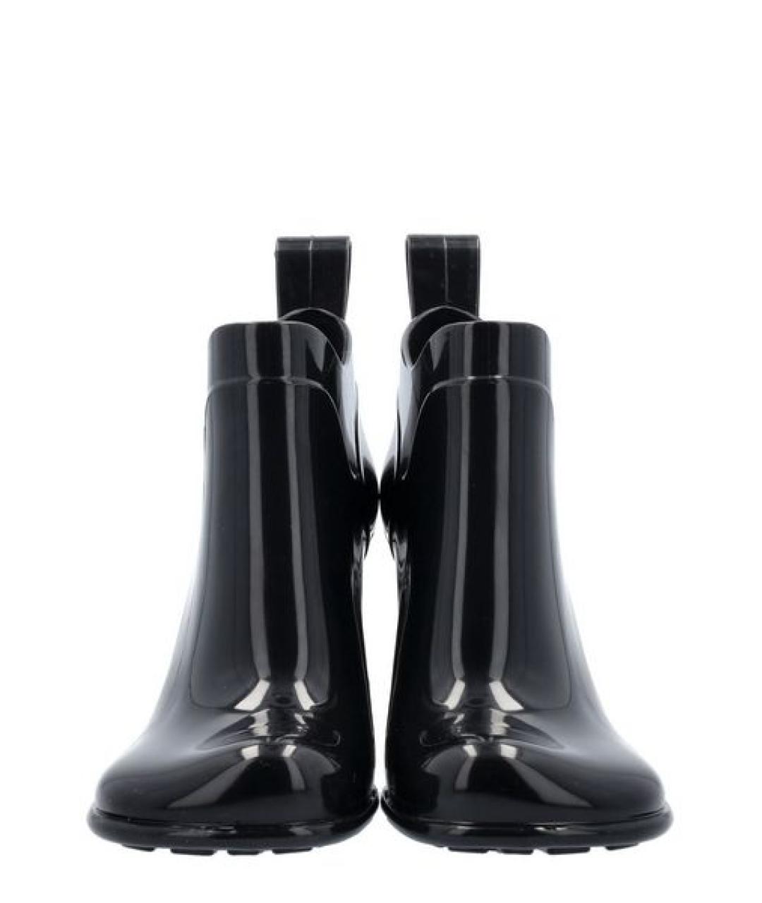 BOTTEGA VENETA Черные резиновые ботинки, фото 4