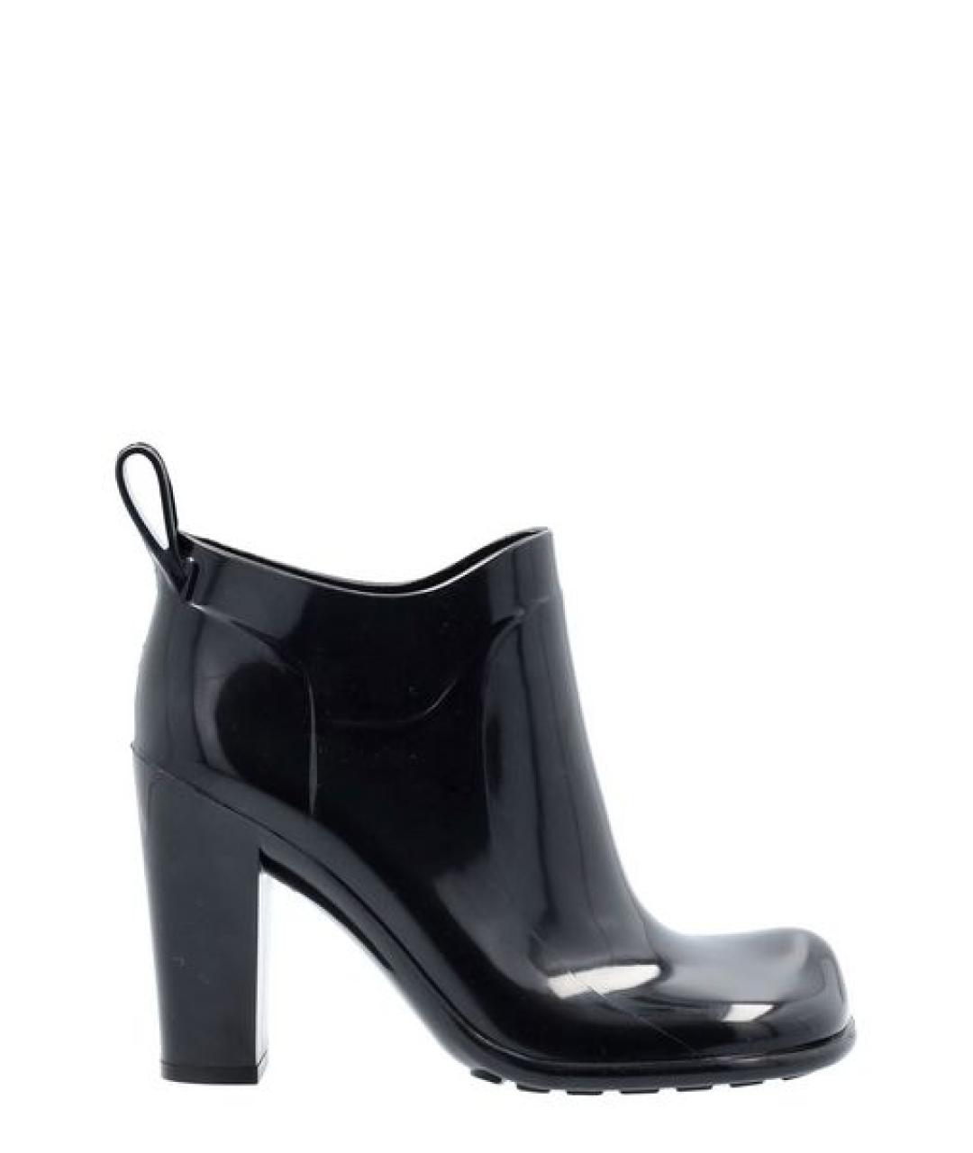 BOTTEGA VENETA Черные резиновые ботинки, фото 1