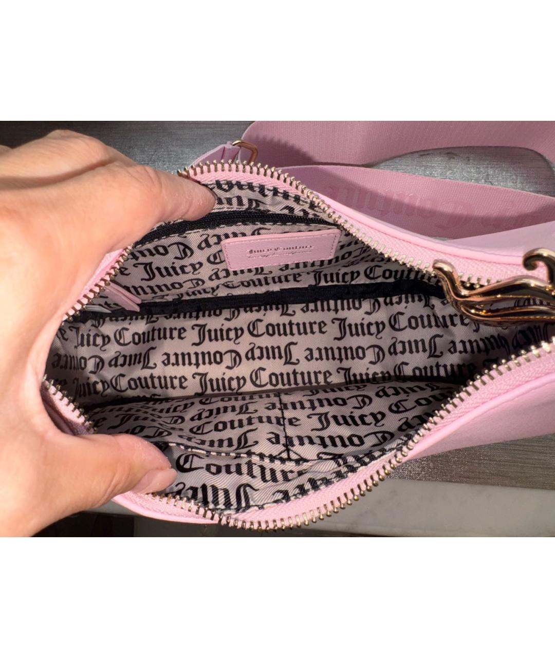 JUICY COUTURE Розовая сумка через плечо, фото 4