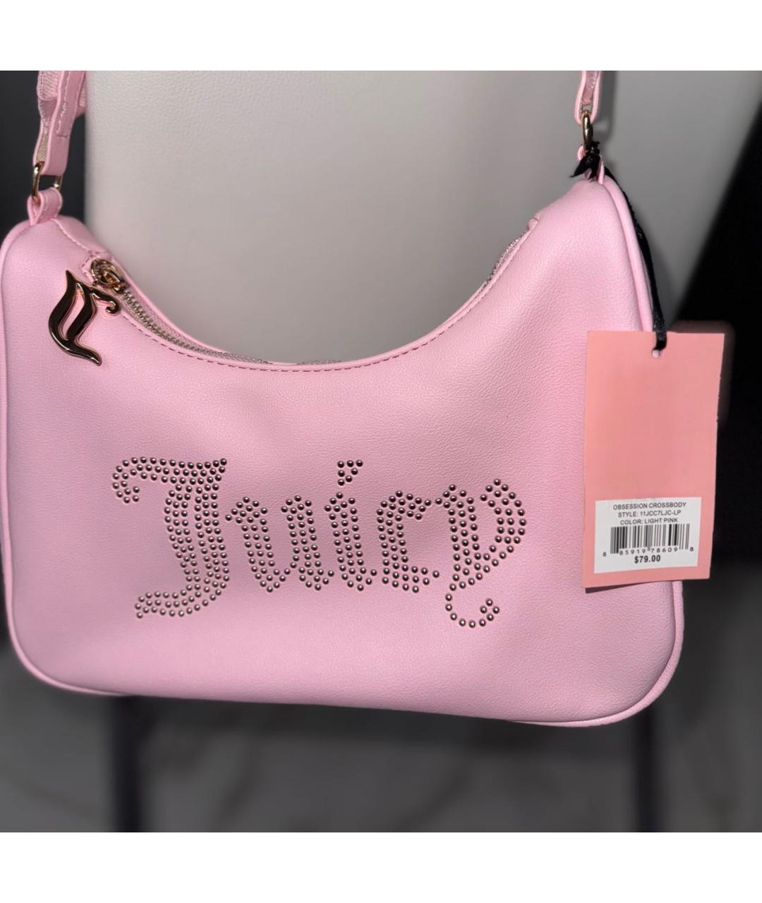 JUICY COUTURE Розовая сумка через плечо, фото 5