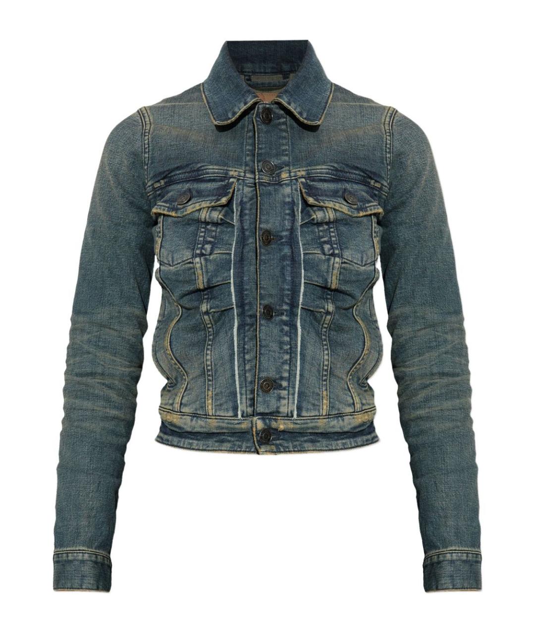 BALENCIAGA Синяя хлопковая куртка, фото 1