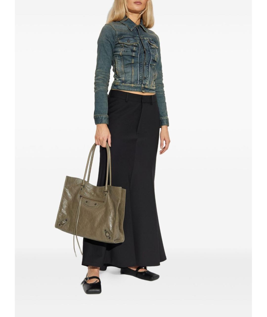 BALENCIAGA Синяя хлопковая куртка, фото 2