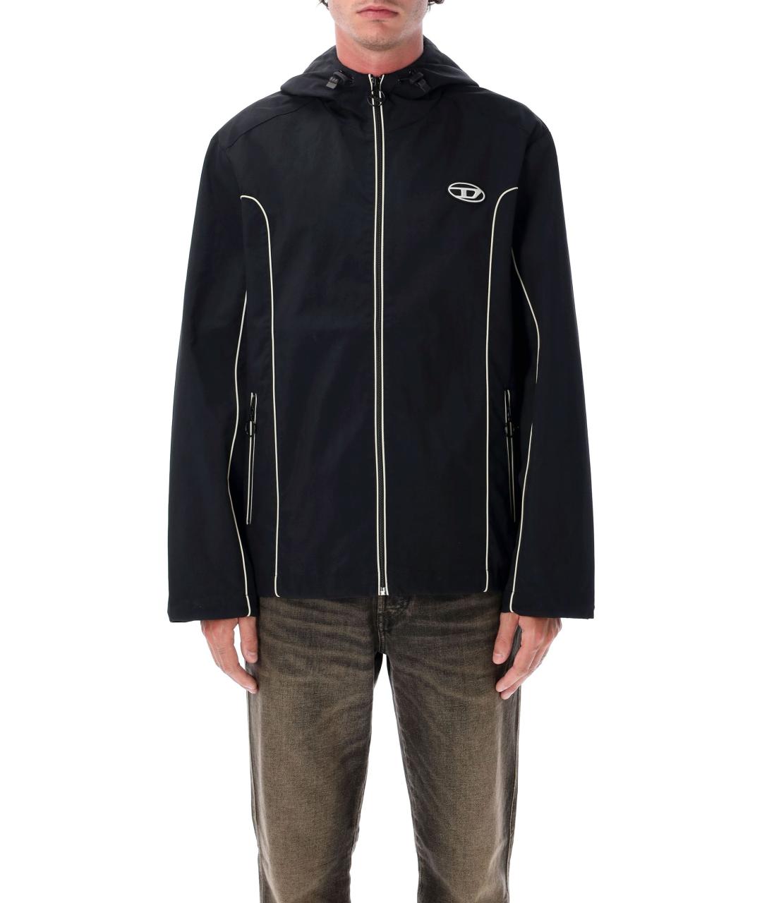 DIESEL Черная полиамидовая куртка, фото 3