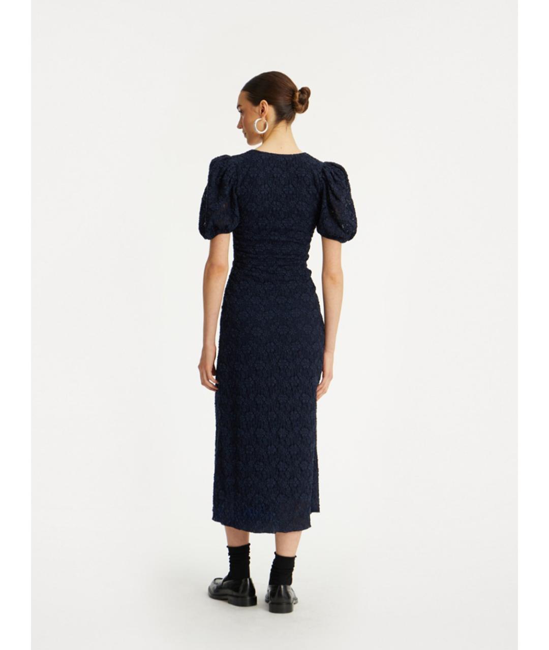 ROTATE Синее полиамидовое повседневное платье, фото 5