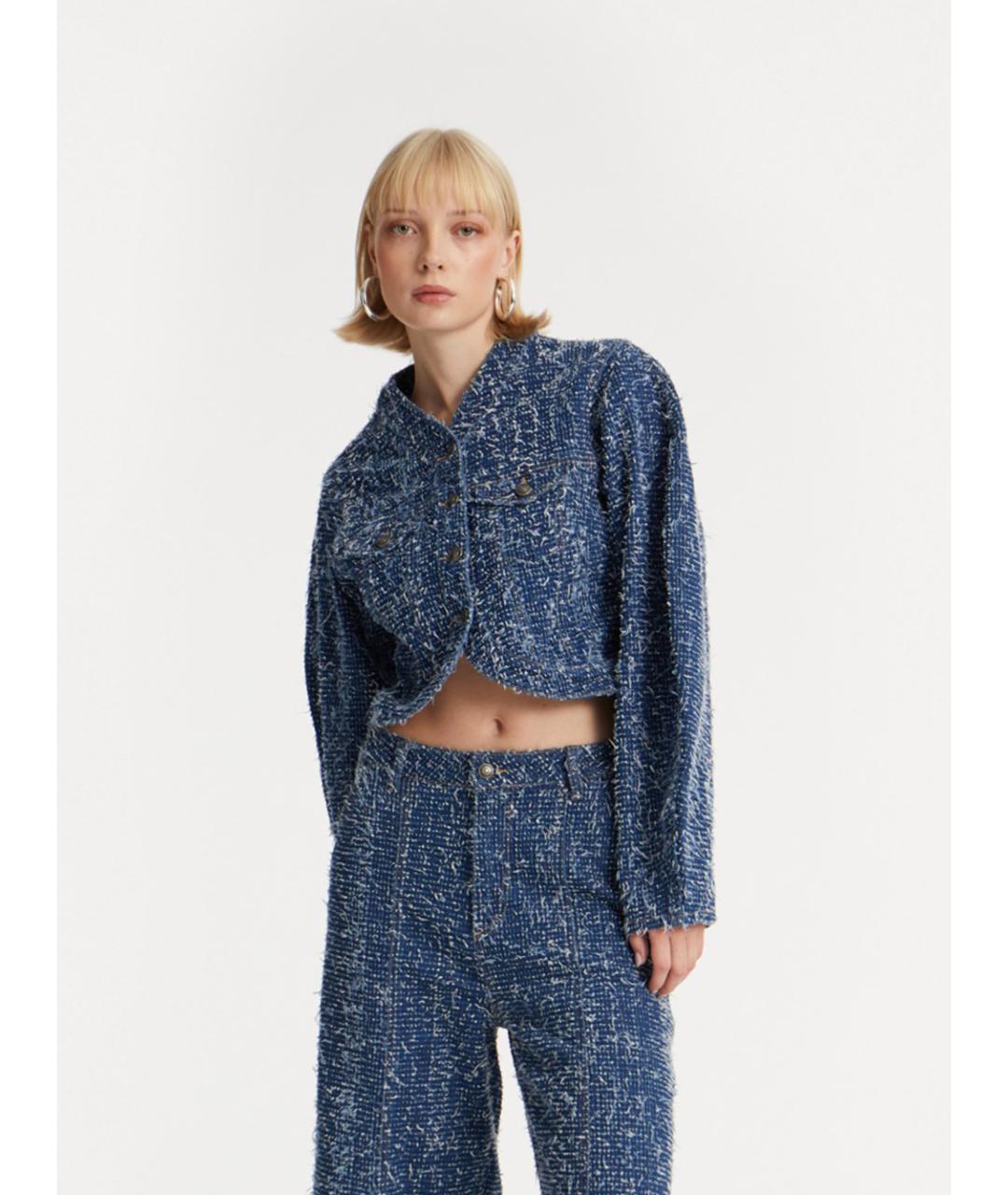 ROTATE Синяя хлопковая куртка, фото 2