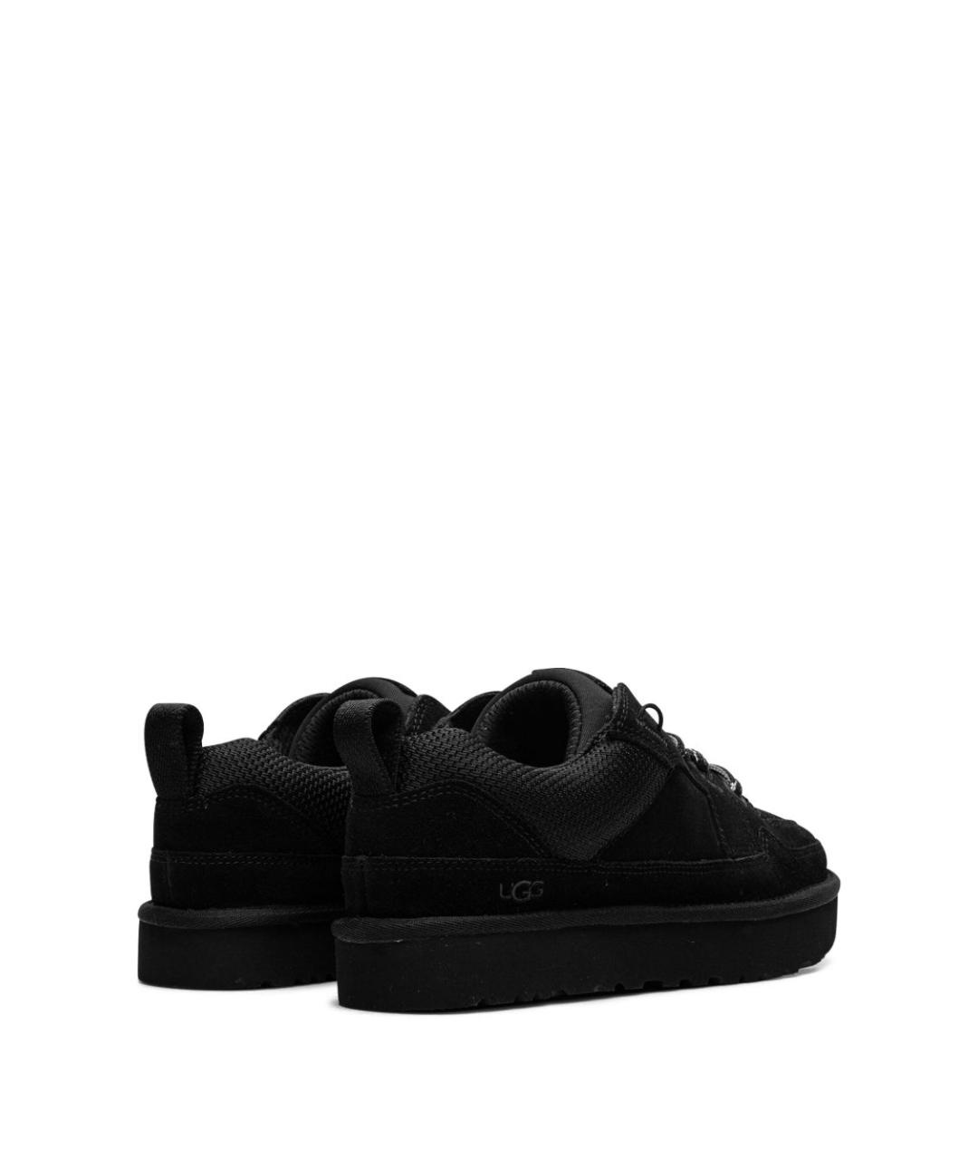 UGG AUSTRALIA Черные кожаные кроссовки, фото 5