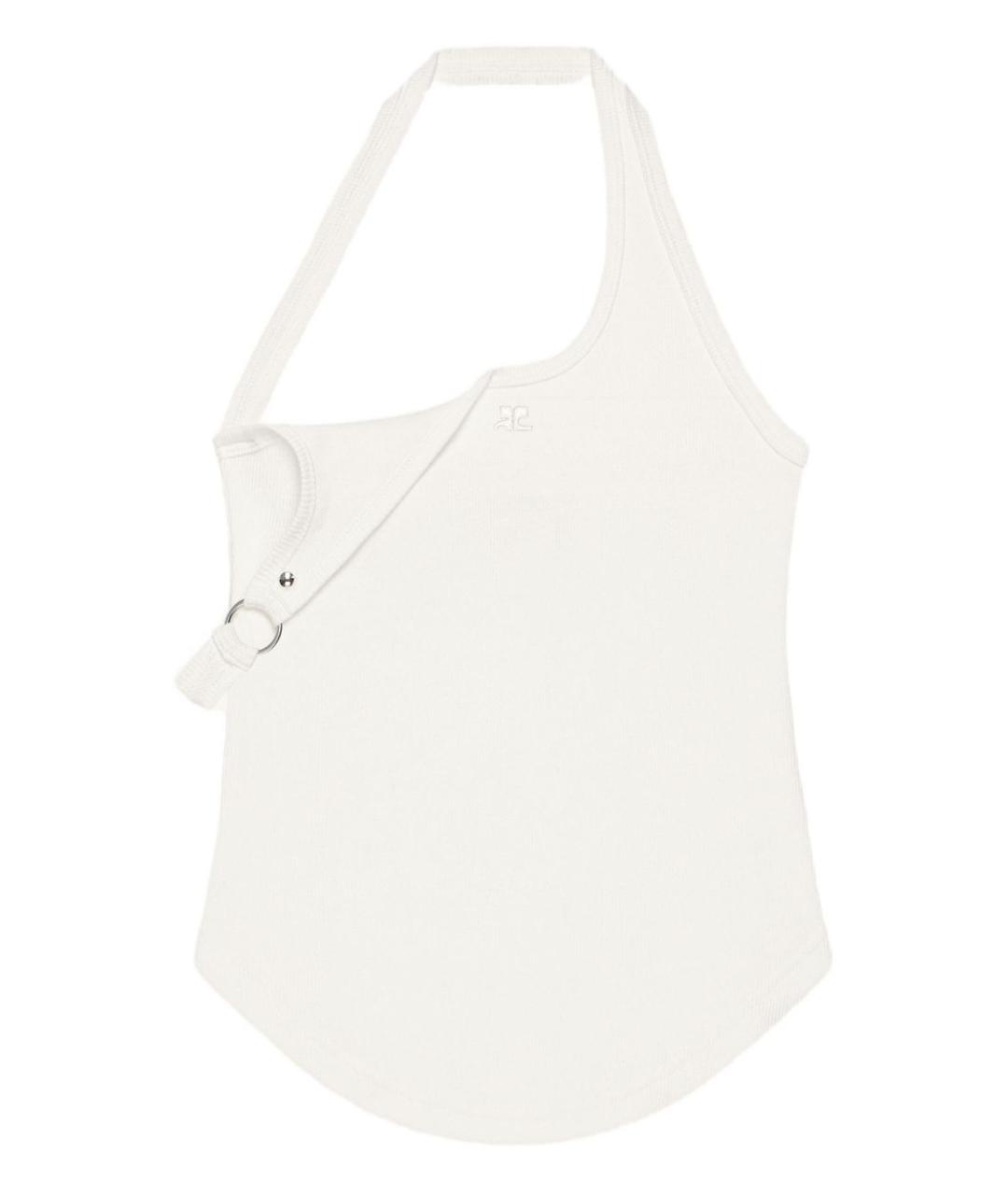 COURREGES Белая хлопковая майка, фото 1