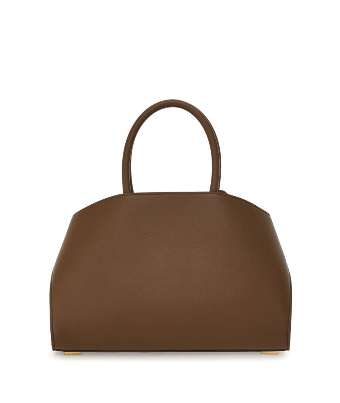 FERRAGAMO Коричневая кожаная сумка тоут, фото 2