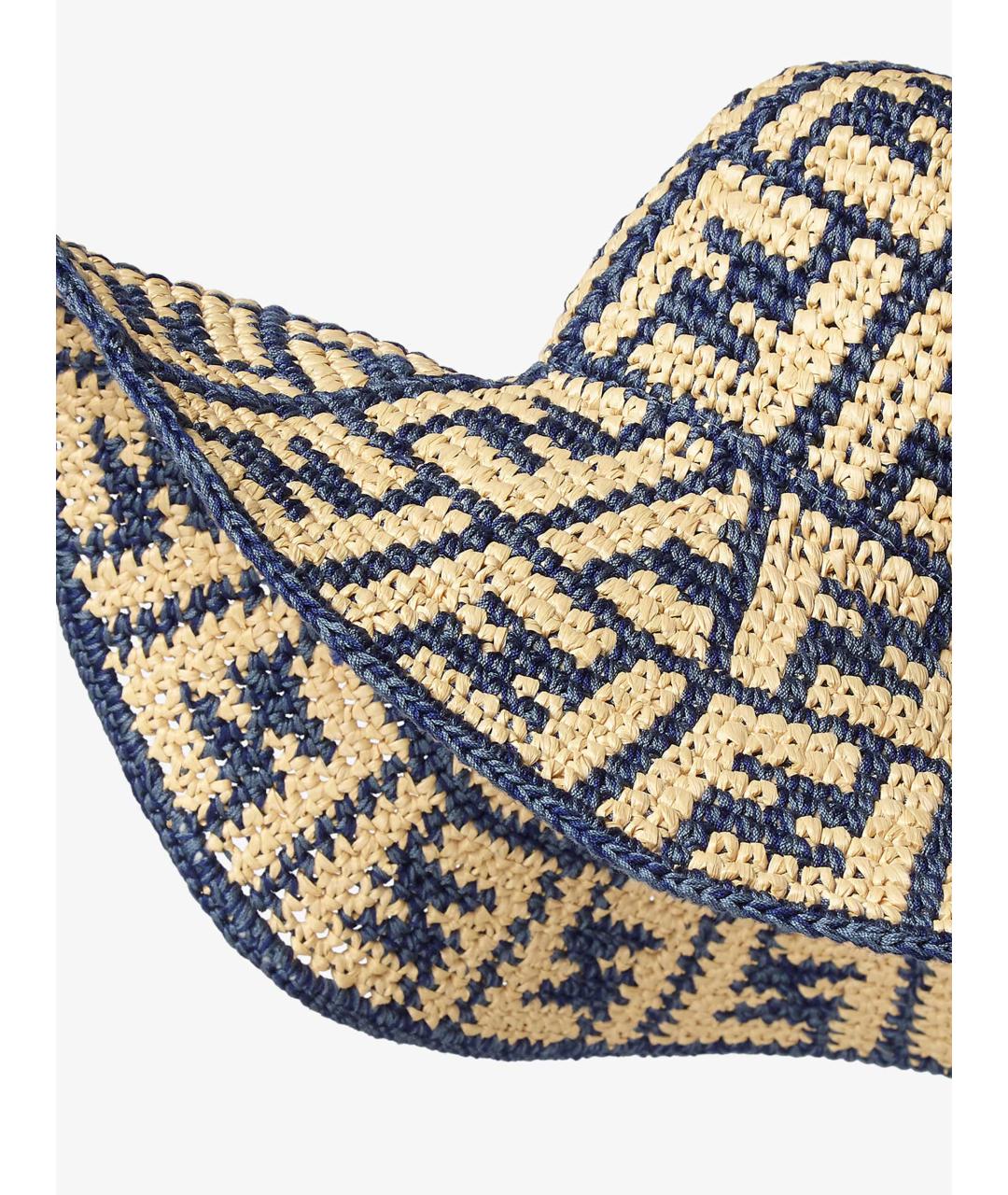 FENDI Синяя хлопковая панама, фото 3
