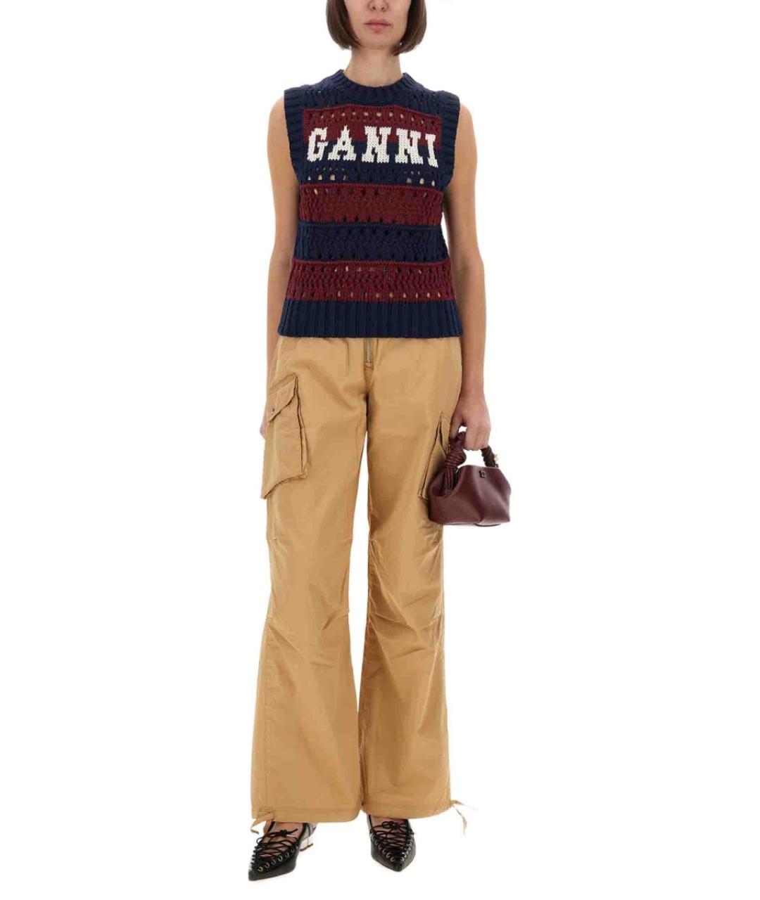 GANNI Мульти хлопковая жилетка, фото 4