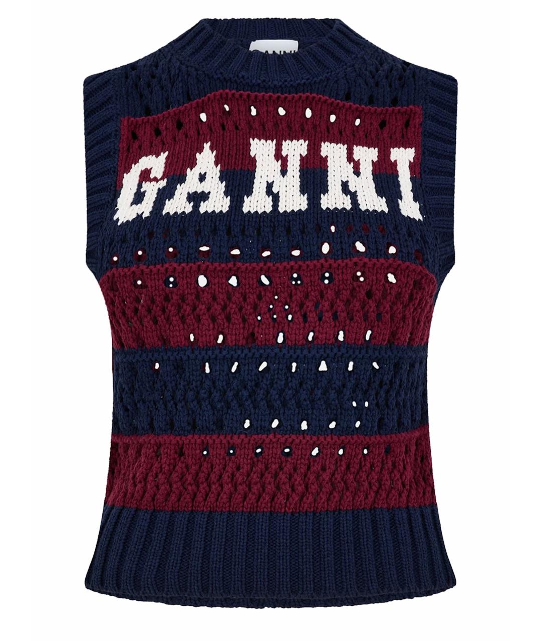 GANNI Мульти хлопковая жилетка, фото 1