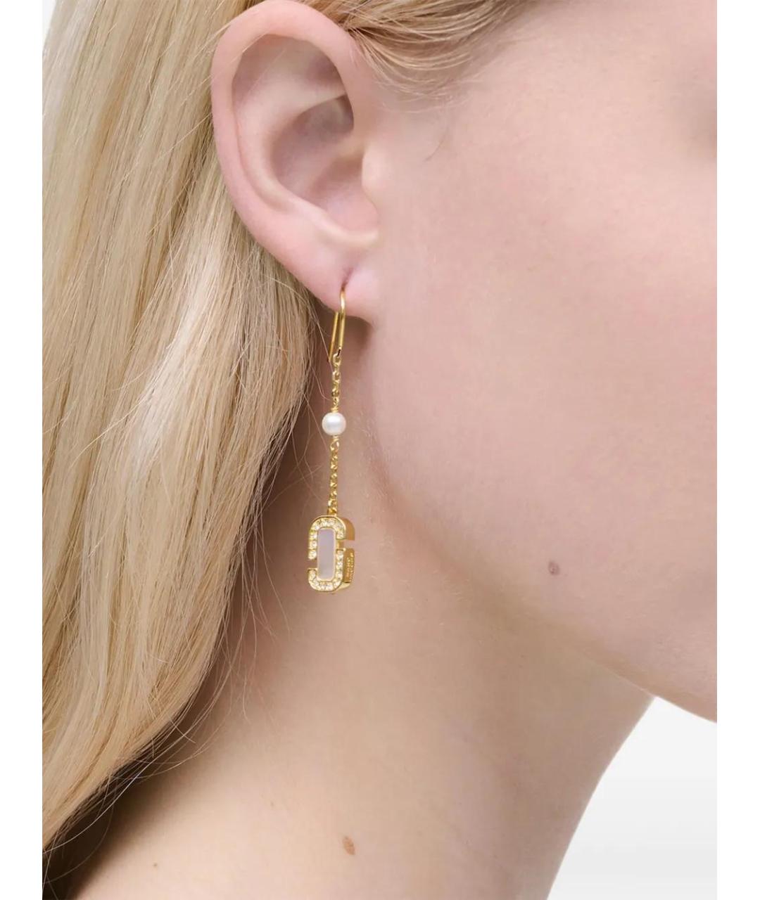 MARC JACOBS Золотые латунные серьги, фото 2