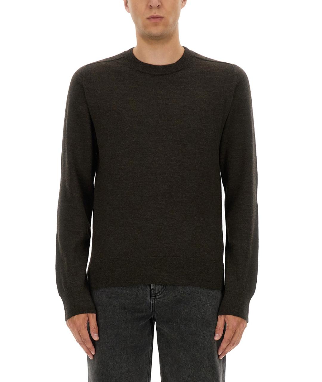 MAISON MARGIELA Коричневый шерстяной джемпер / свитер, фото 2