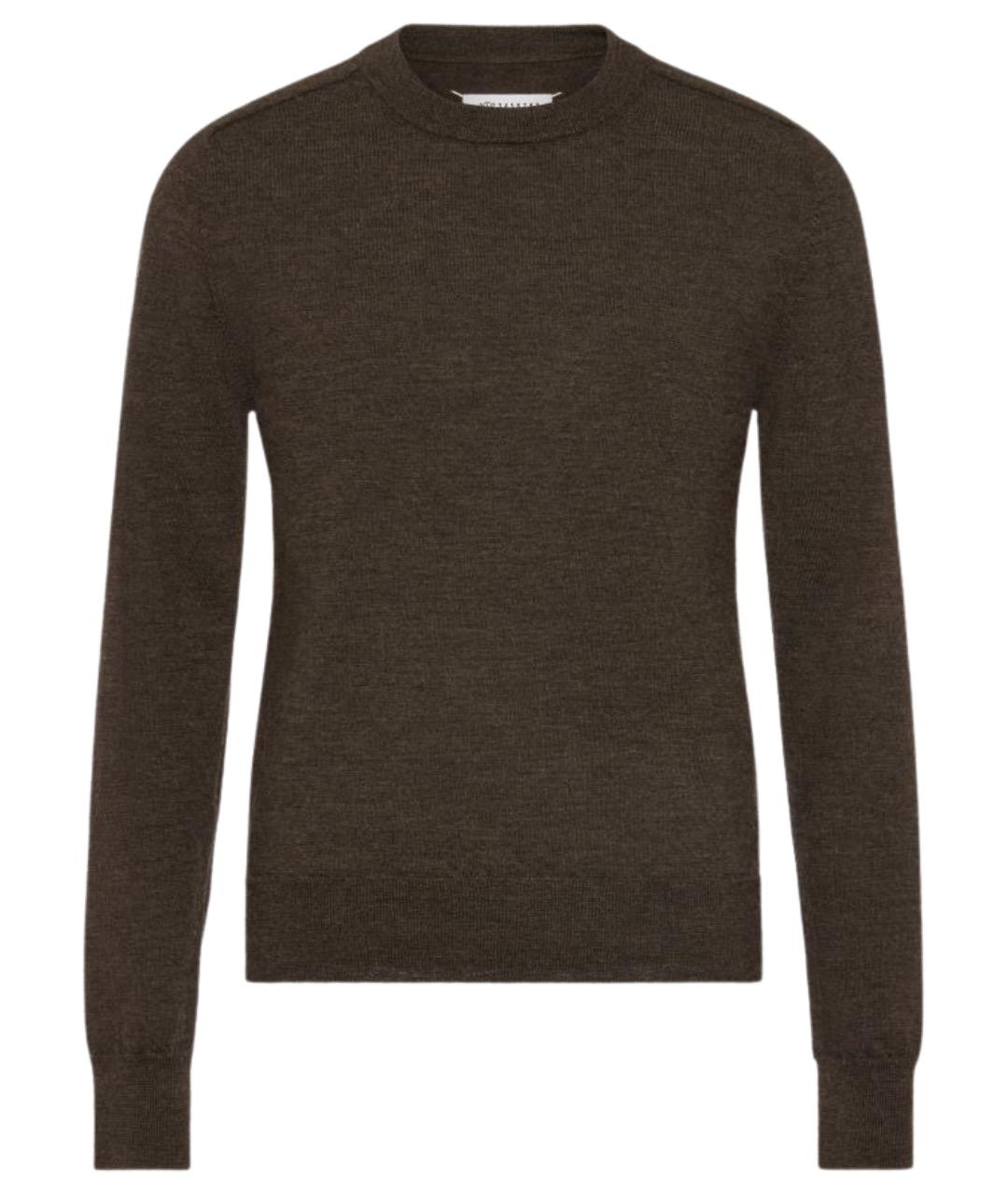 MAISON MARGIELA Коричневый шерстяной джемпер / свитер, фото 1
