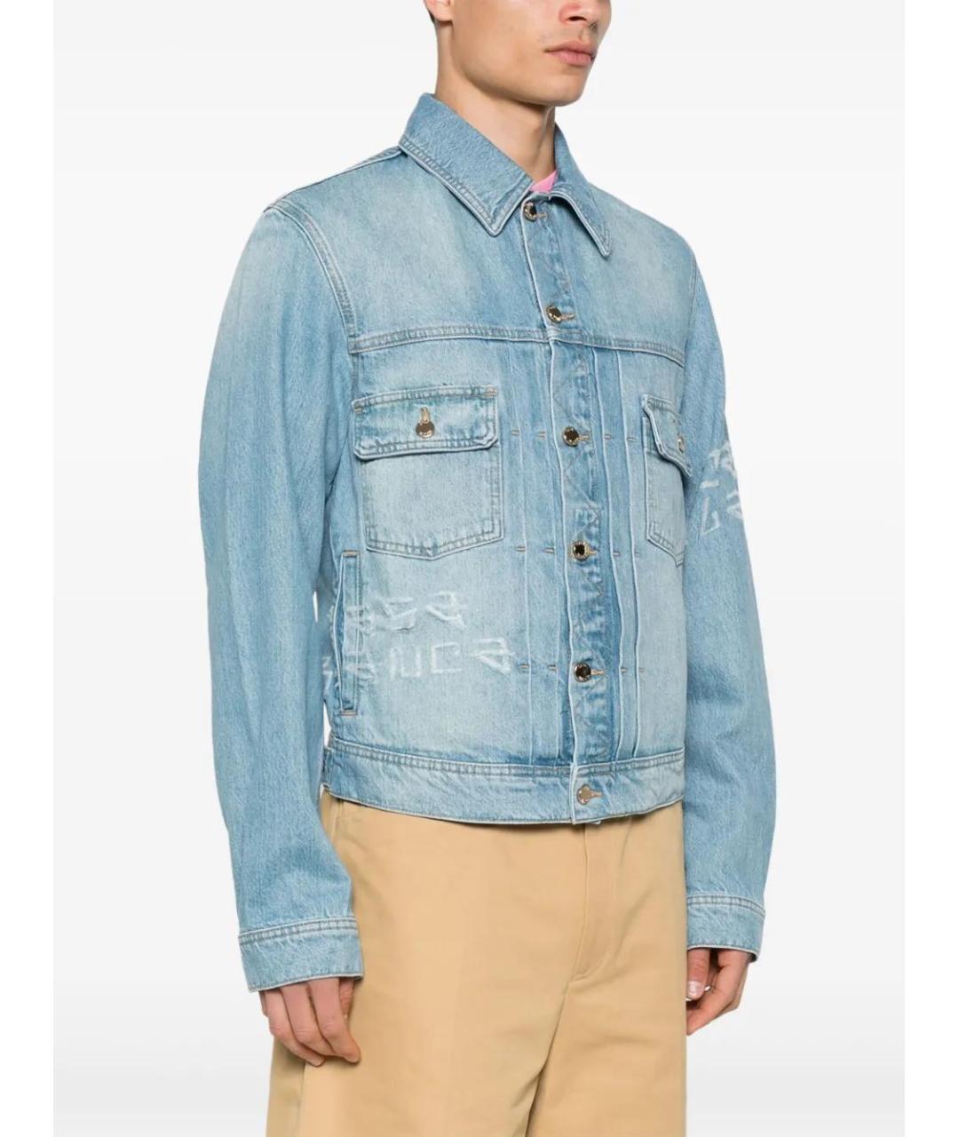 CASABLANCA Голубая хлопковая куртка, фото 3