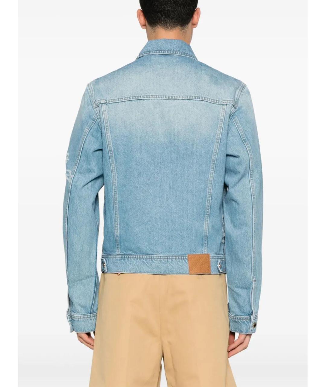 CASABLANCA Голубая хлопковая куртка, фото 4