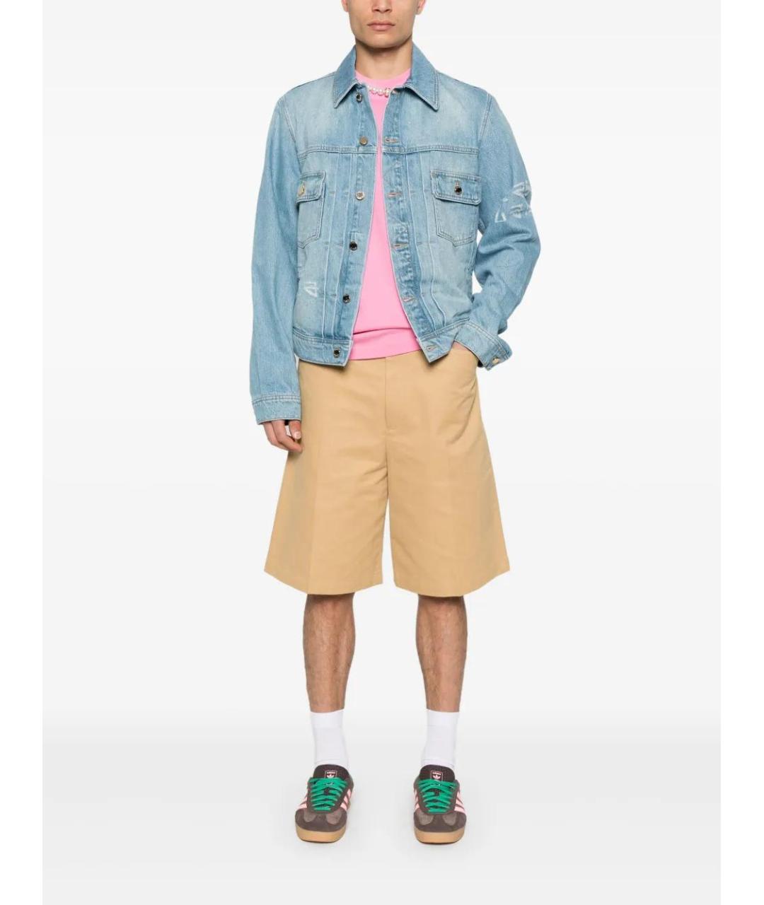 CASABLANCA Голубая хлопковая куртка, фото 2