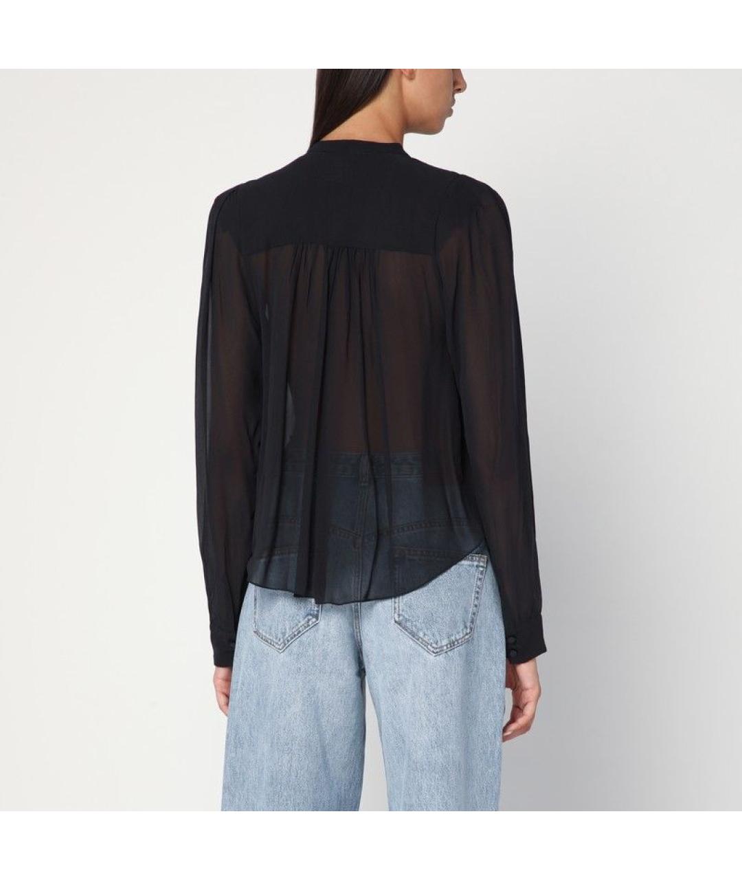 ISABEL MARANT Черная шелковая рубашка, фото 3