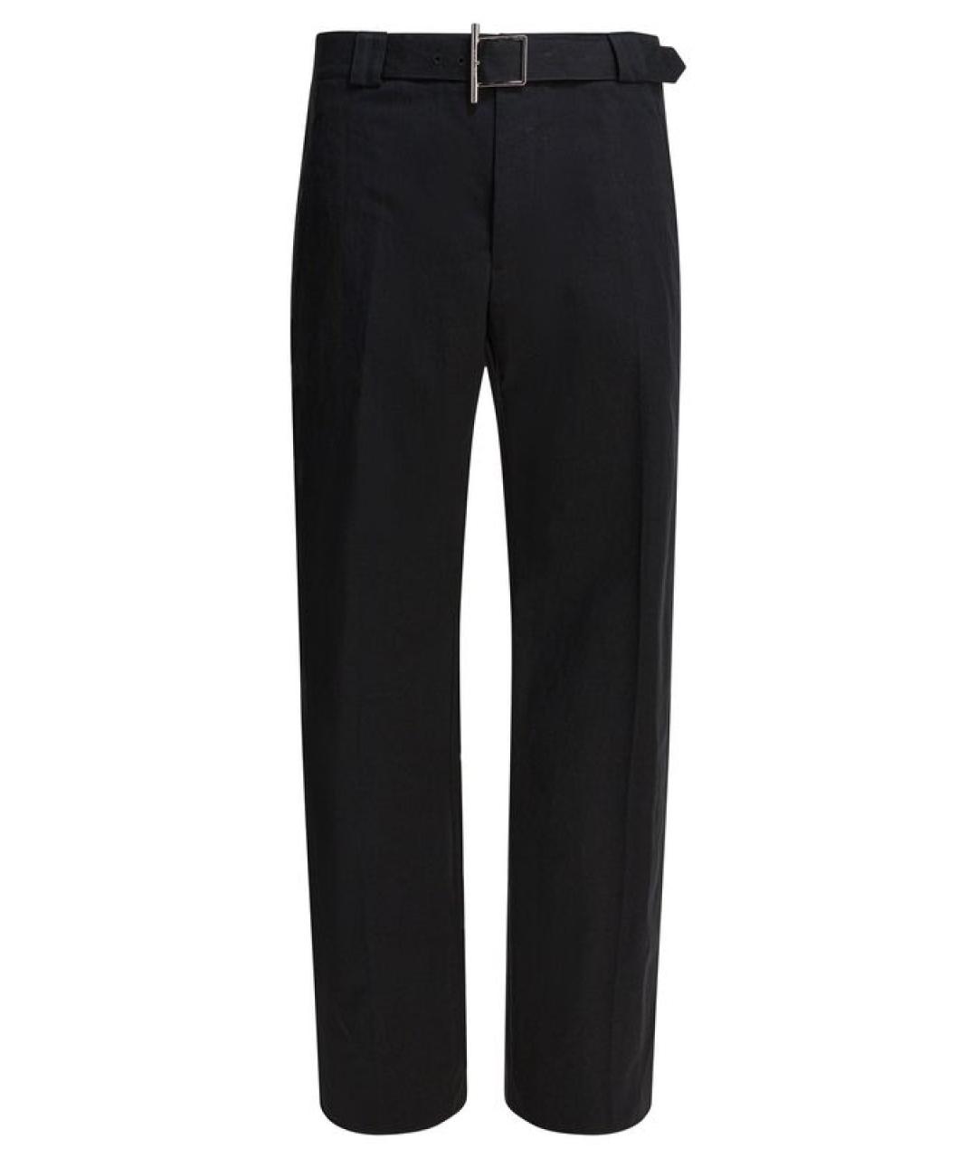 ALEXANDER MCQUEEN Черные хлопковые классические брюки, фото 1