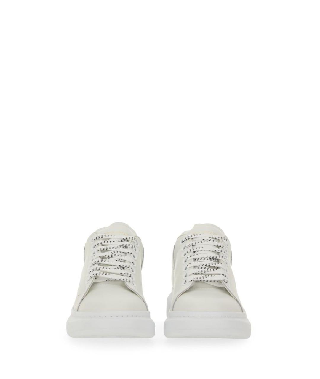 ALEXANDER MCQUEEN Белые кожаные низкие кроссовки / кеды, фото 5