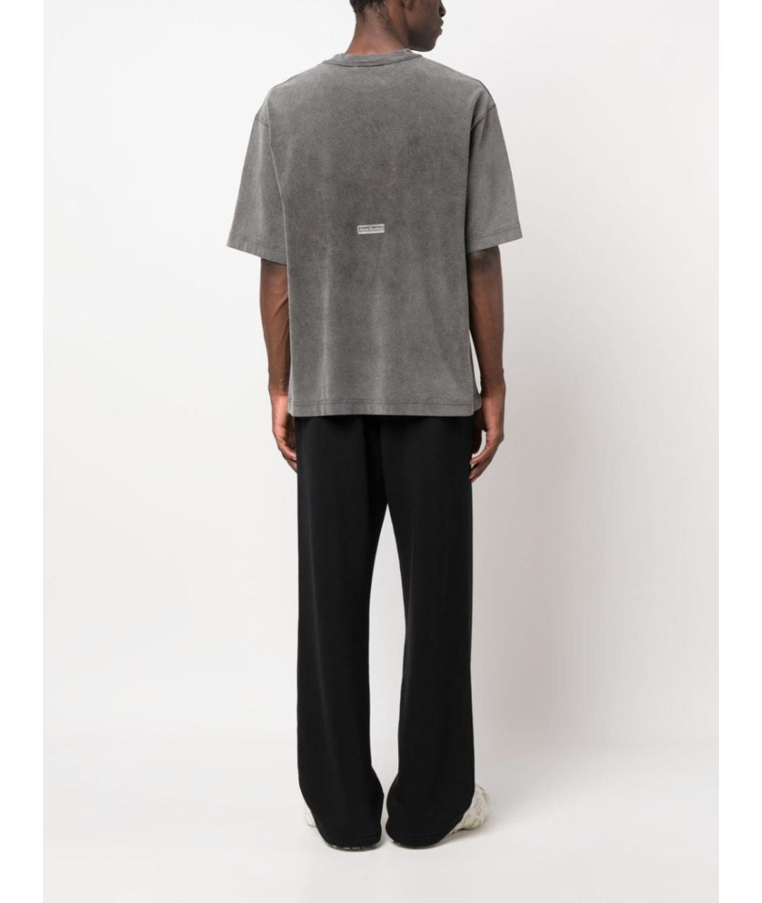 ACNE STUDIOS Серая хлопковая футболка, фото 5