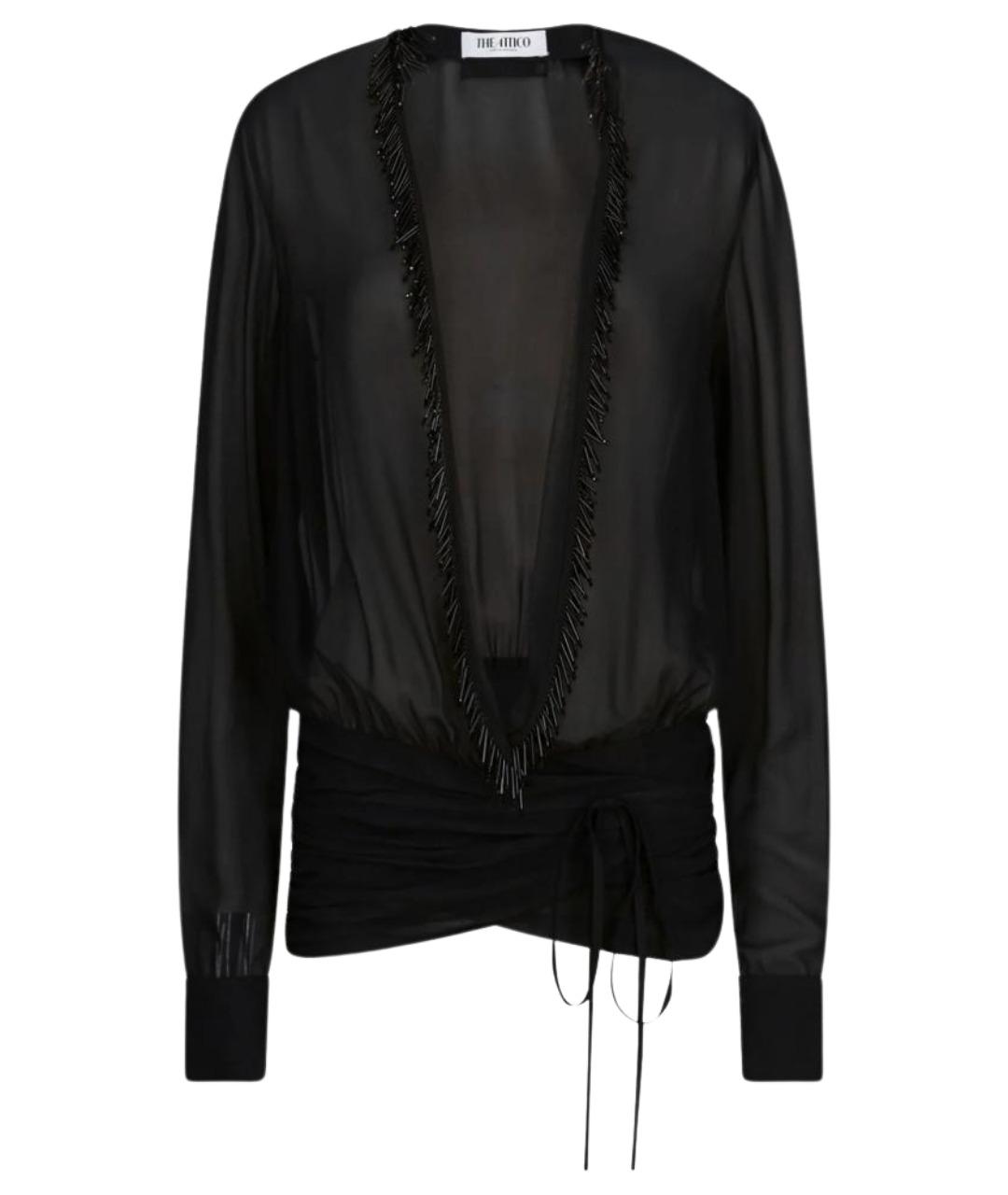THE ATTICO Черная полиэстеровая блузы, фото 1