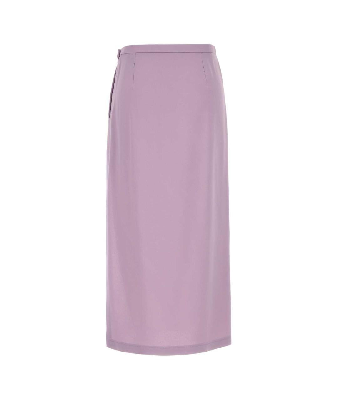 GUCCI Фиолетовая ацетатная юбка миди, фото 4