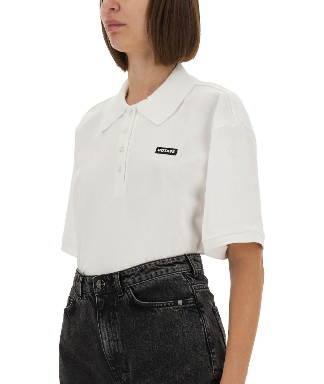 ROTATE Белая хлопковая футболка, фото 2