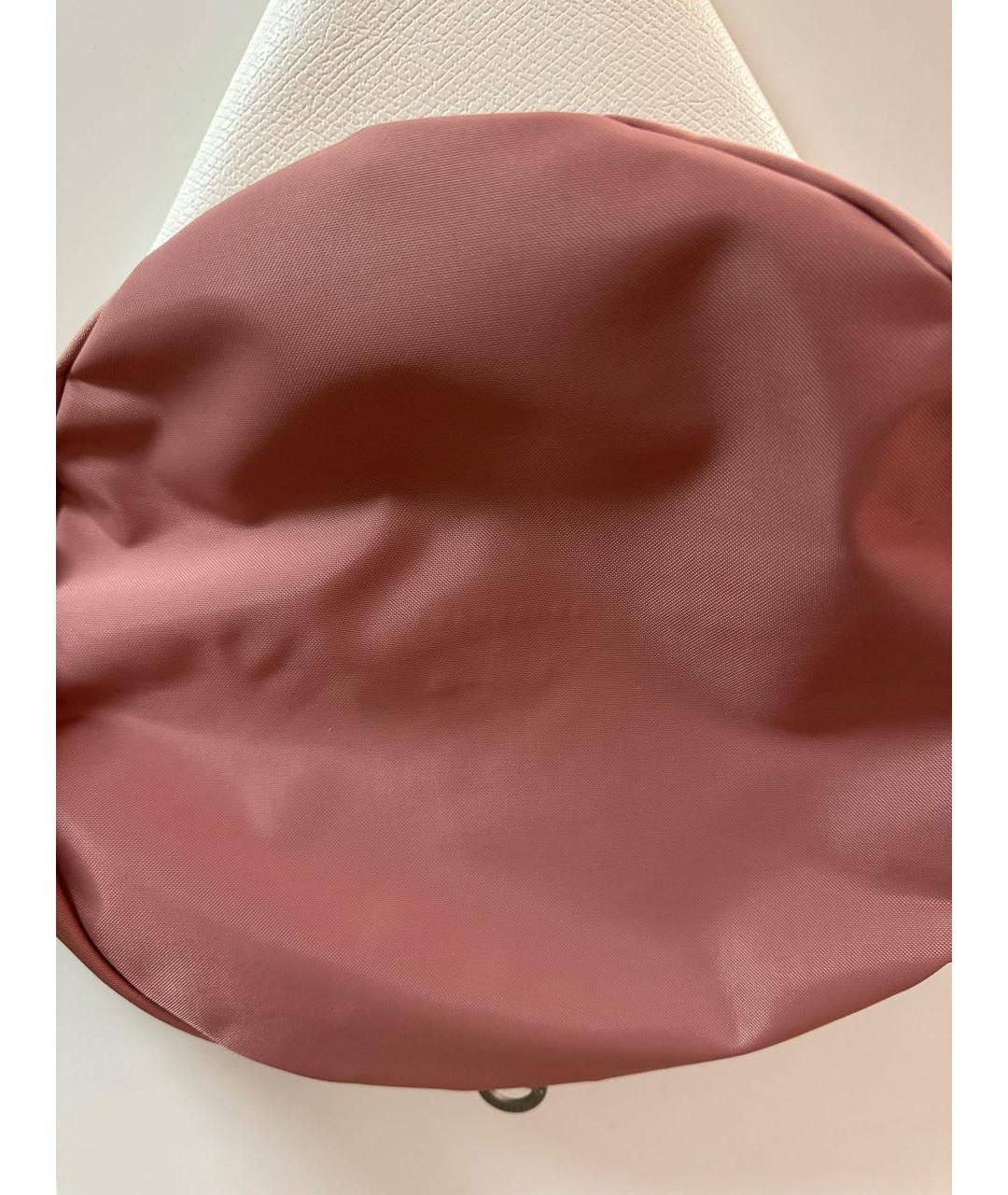 LONGCHAMP Розовая тканевая сумка тоут, фото 5