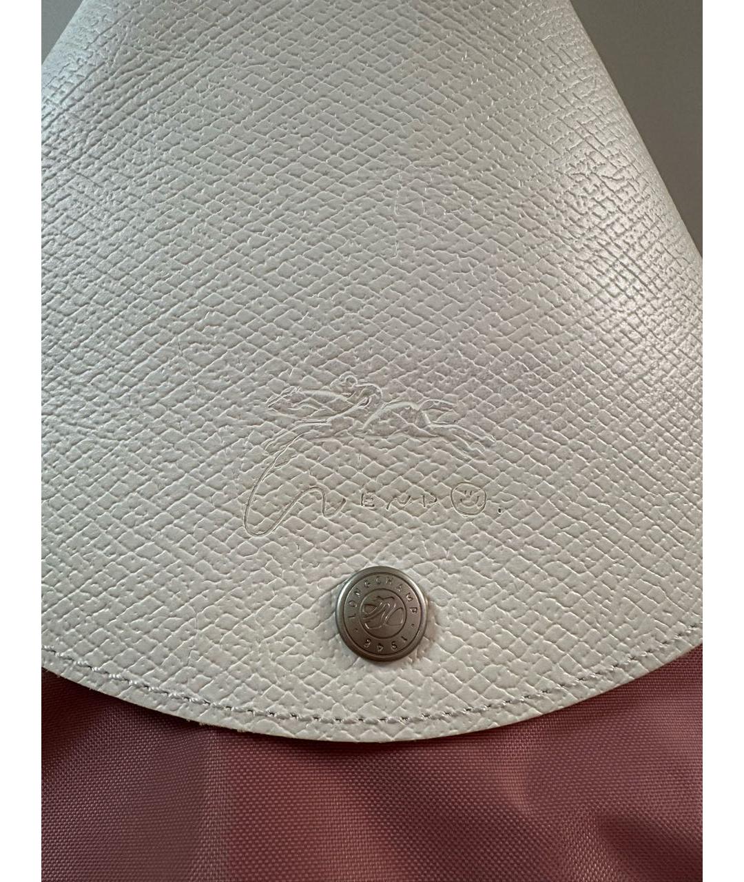 LONGCHAMP Розовая тканевая сумка тоут, фото 3