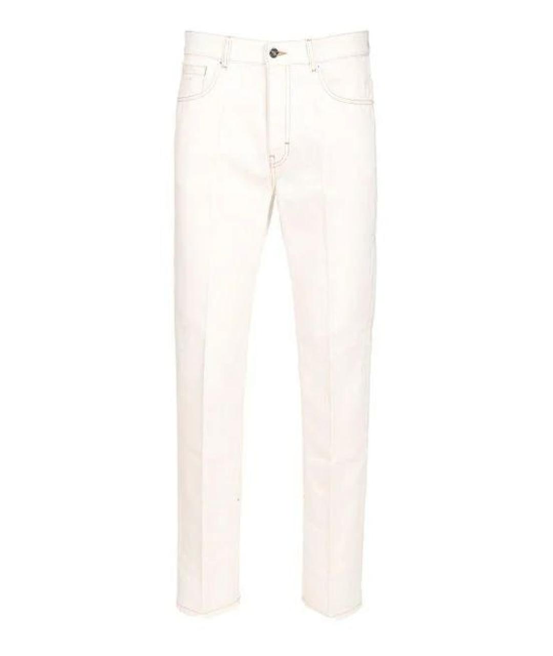 GIVENCHY Белые хлопковые повседневные брюки, фото 1