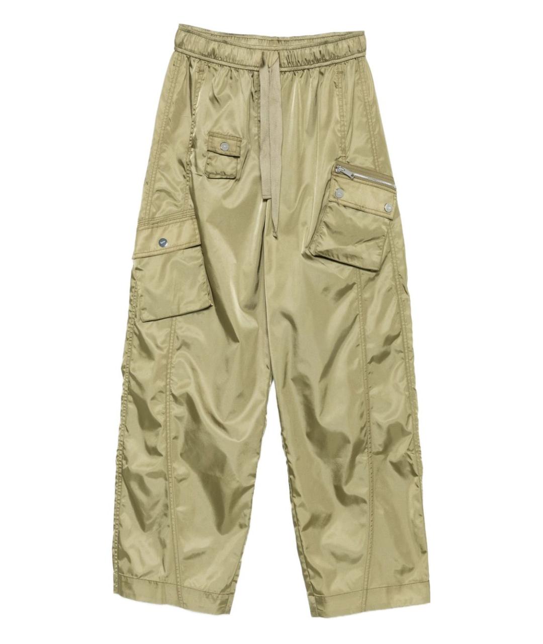 GANNI Зеленые прямые брюки, фото 1