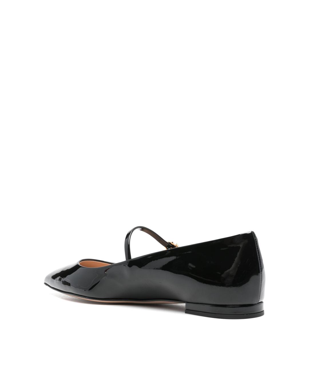 GIANVITO ROSSI Черные кожаные балетки, фото 3