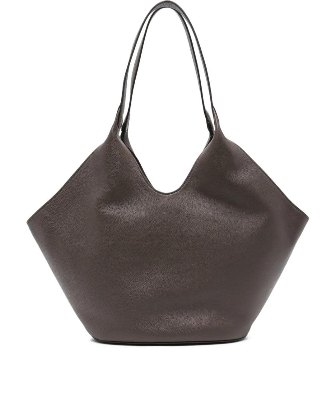 AESTHER EKME Коричневая синтетическая сумка через плечо, фото 1