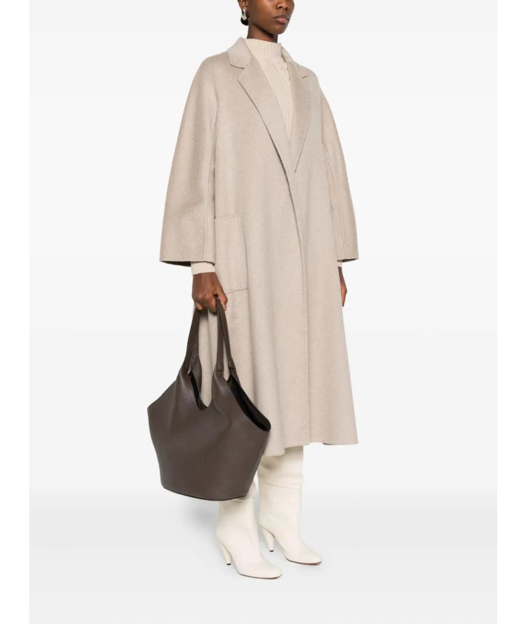 AESTHER EKME Коричневая синтетическая сумка через плечо, фото 2