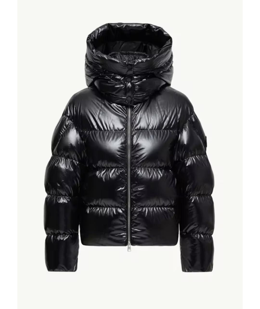 MONCLER Черный полиамидовый пуховик, фото 6