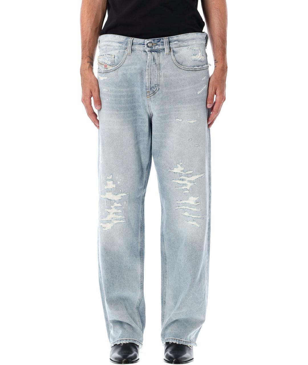 DIESEL Голубые прямые джинсы, фото 2